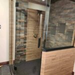 Douche de verre sur mesure